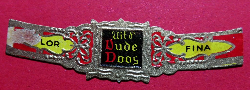Uit d'Oude Doos sigarenbandje, Verzenden, Gebruikt, Sigarenbandjes