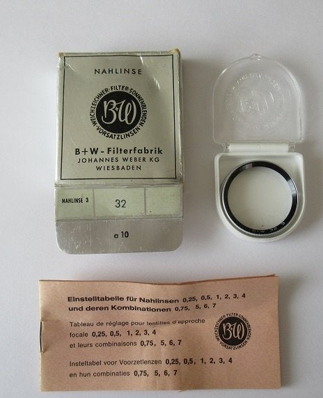 voorzetlens B+W filterfabrik, lens 3 -32, Ophalen of Verzenden, Nieuw, Overige typen