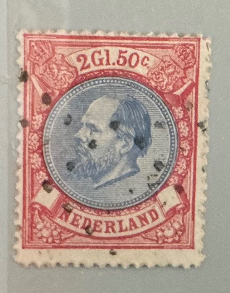 NVPH 29 - 2 Gulden 50 Cent (1872), Postzegels en Munten, Munten | Nederland, Verzenden, Koning Willem III