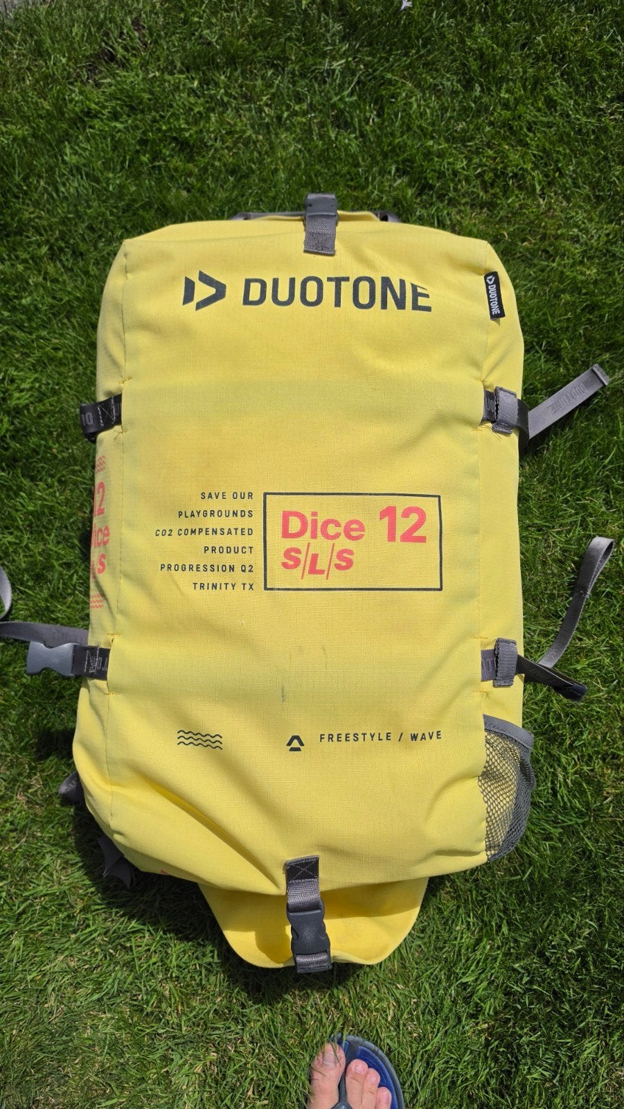 Duotone Dice sls 2022 12m, Watersport en Boten, Kitesurfen, Geen board, Ophalen of Verzenden, Zo goed als nieuw, Kite