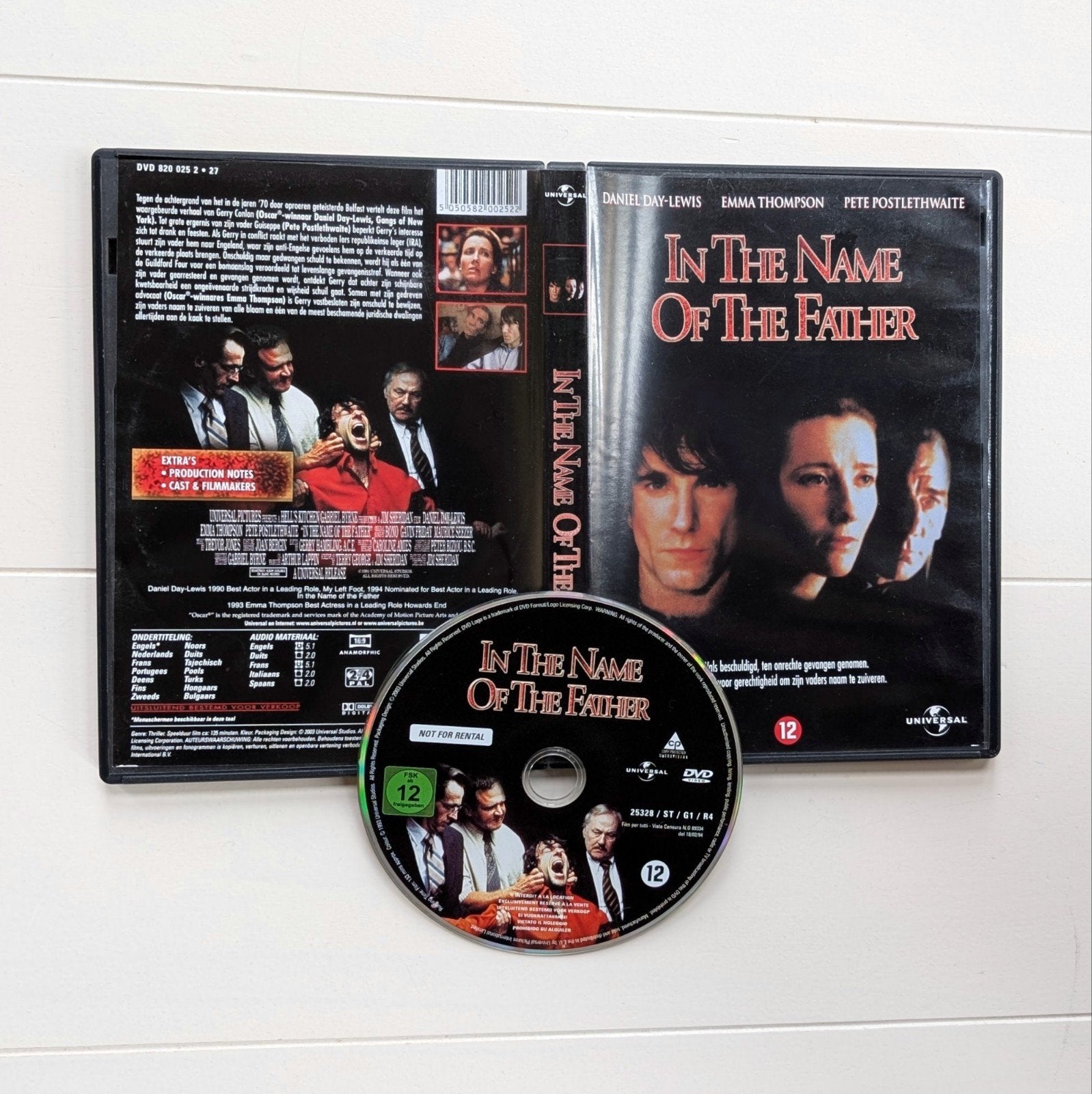 In the Name of the Father (1993) DVD Daniel Day Lewis, Verzenden