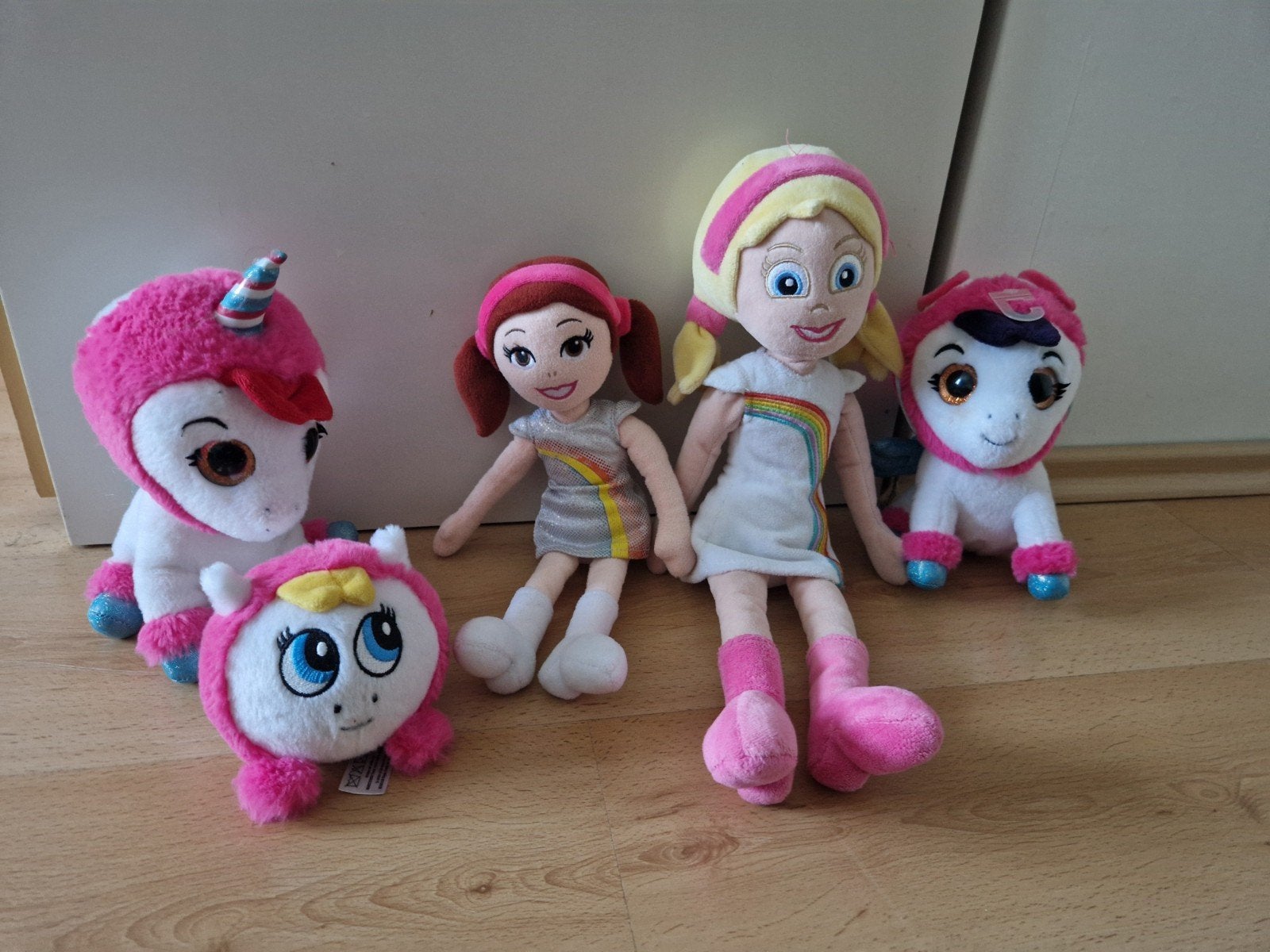 5 k3 knuffels studio 100 pop pegasus eenhoorn dromen, Ophalen of Verzenden, Zo goed als nieuw, Overige typen