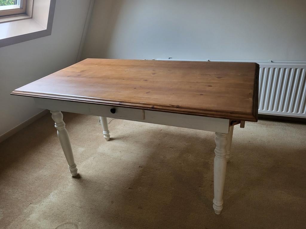 Eetkamertafel, Ophalen of Verzenden, Gebruikt, Rechthoekig, 50 tot 100 cm