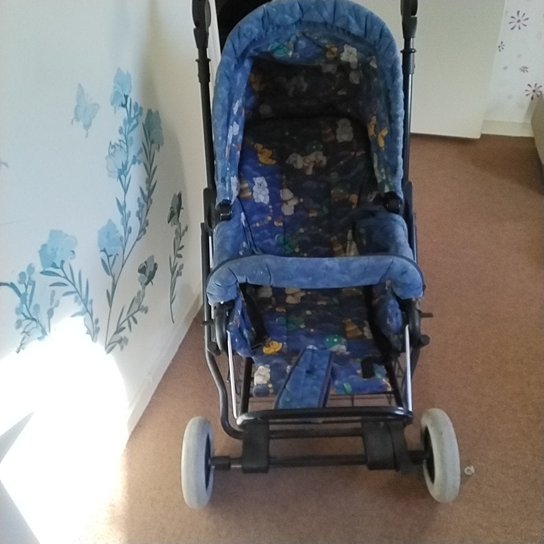 Kinderwagen met leuke speelse figuren Teutonia, Gebruikt, Verstelbare duwstang, Combiwagen, Ophalen