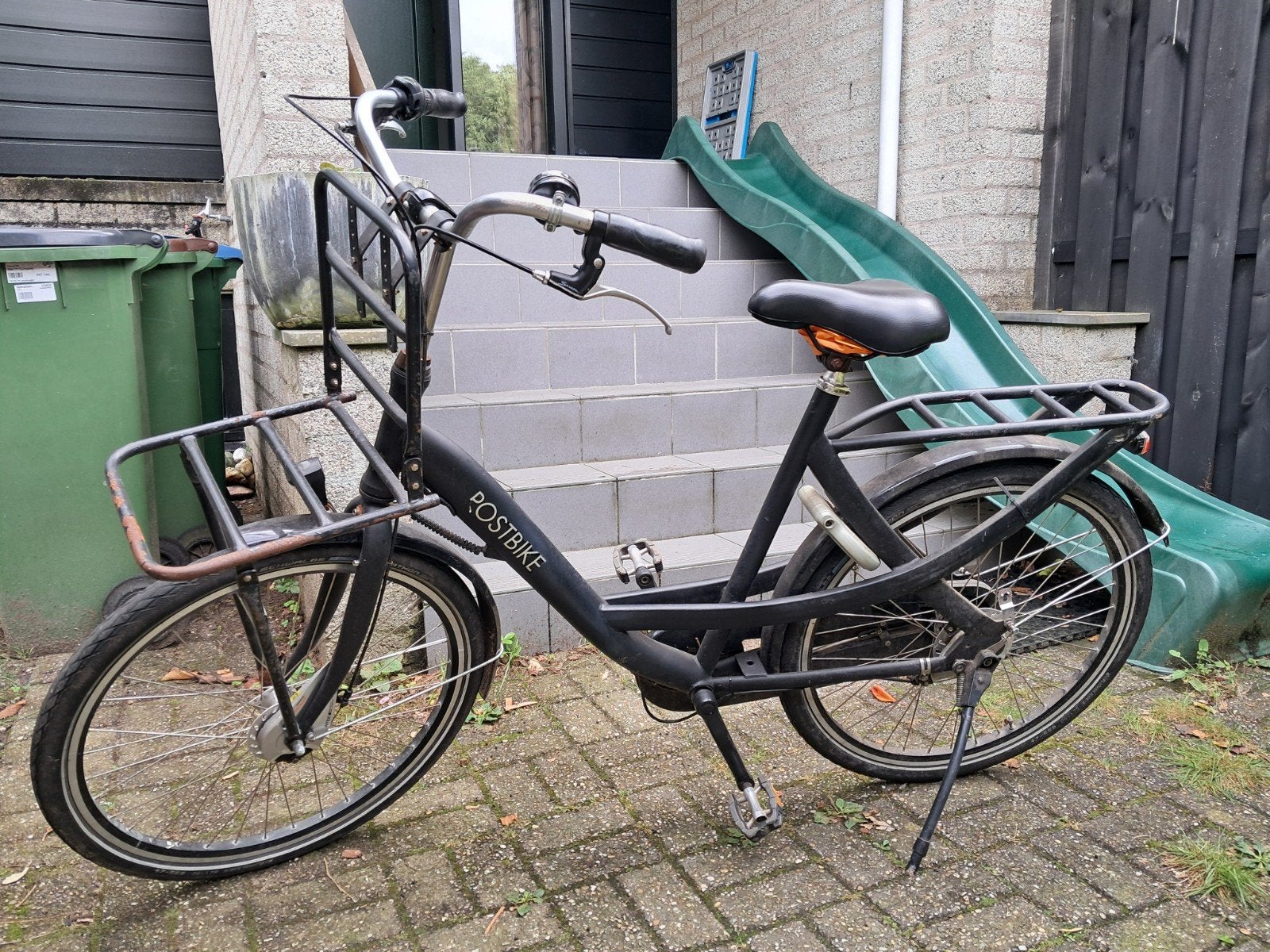 Postbike transportfiets met voordrager, Fietsen en Brommers, Gebruikt, Versnellingen, 50 tot 53 cm, Ophalen