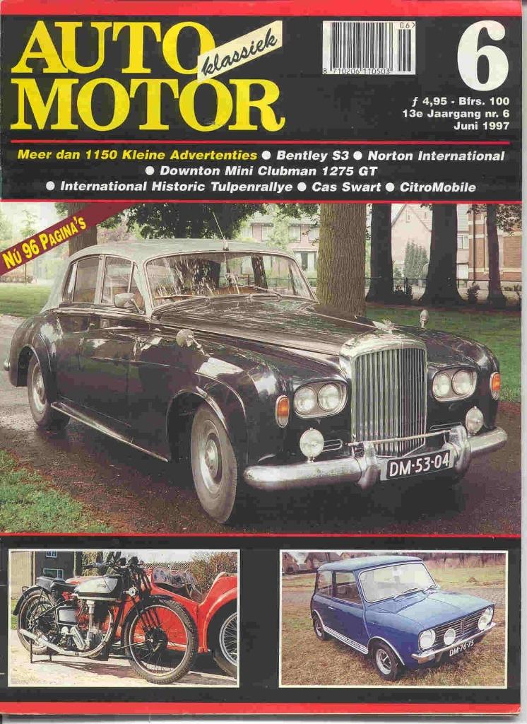 Auto Motor Klassiek 6 1997 Mini Clubman 1275 GT, Bentley S3, Ophalen of Verzenden, Nieuw, Overige merken