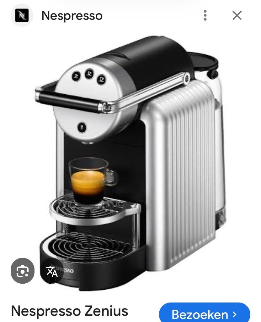 Nespresso zenius, Witgoed en Apparatuur, Ophalen, Espresso apparaat, 10 kopjes of meer, Nieuw