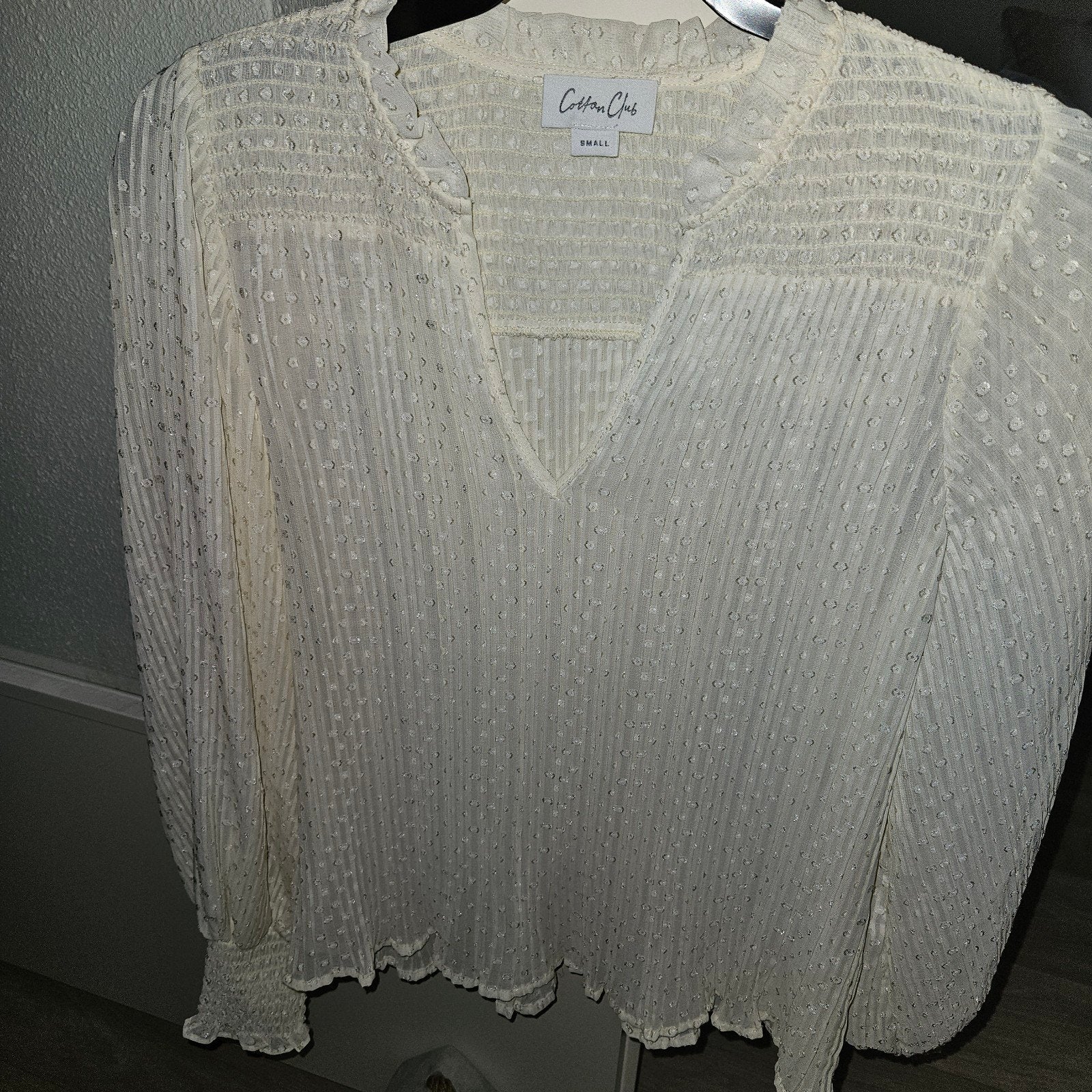 Cotton Club blouse maat S, Wit, Ophalen of Verzenden, Zo goed als nieuw, Maat 36 (S)