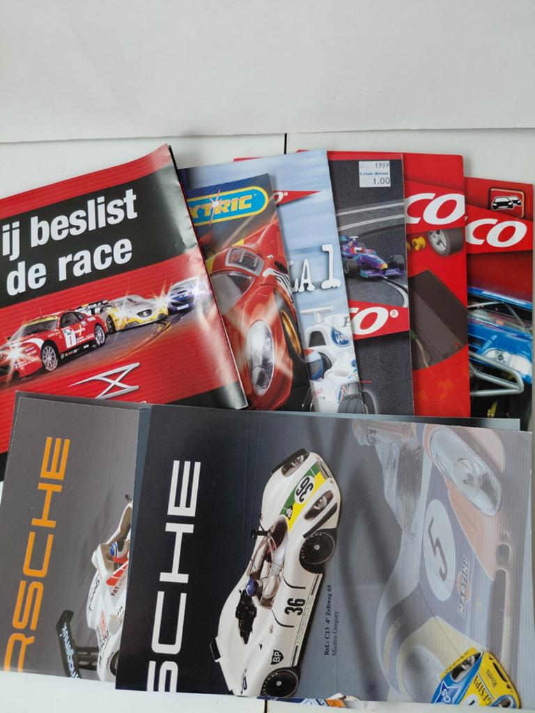 Diverse slotcar brochures, Ophalen of Verzenden, Elektrisch, Overige merken