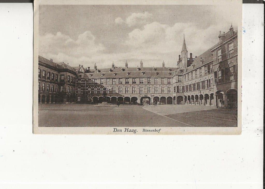 Den Haag Binnenhof met paard en wagen 2-6-1930 A Klitzsch, Verzamelen, Ophalen of Verzenden, 1920 tot 1940, Gelopen, Zuid-Holland