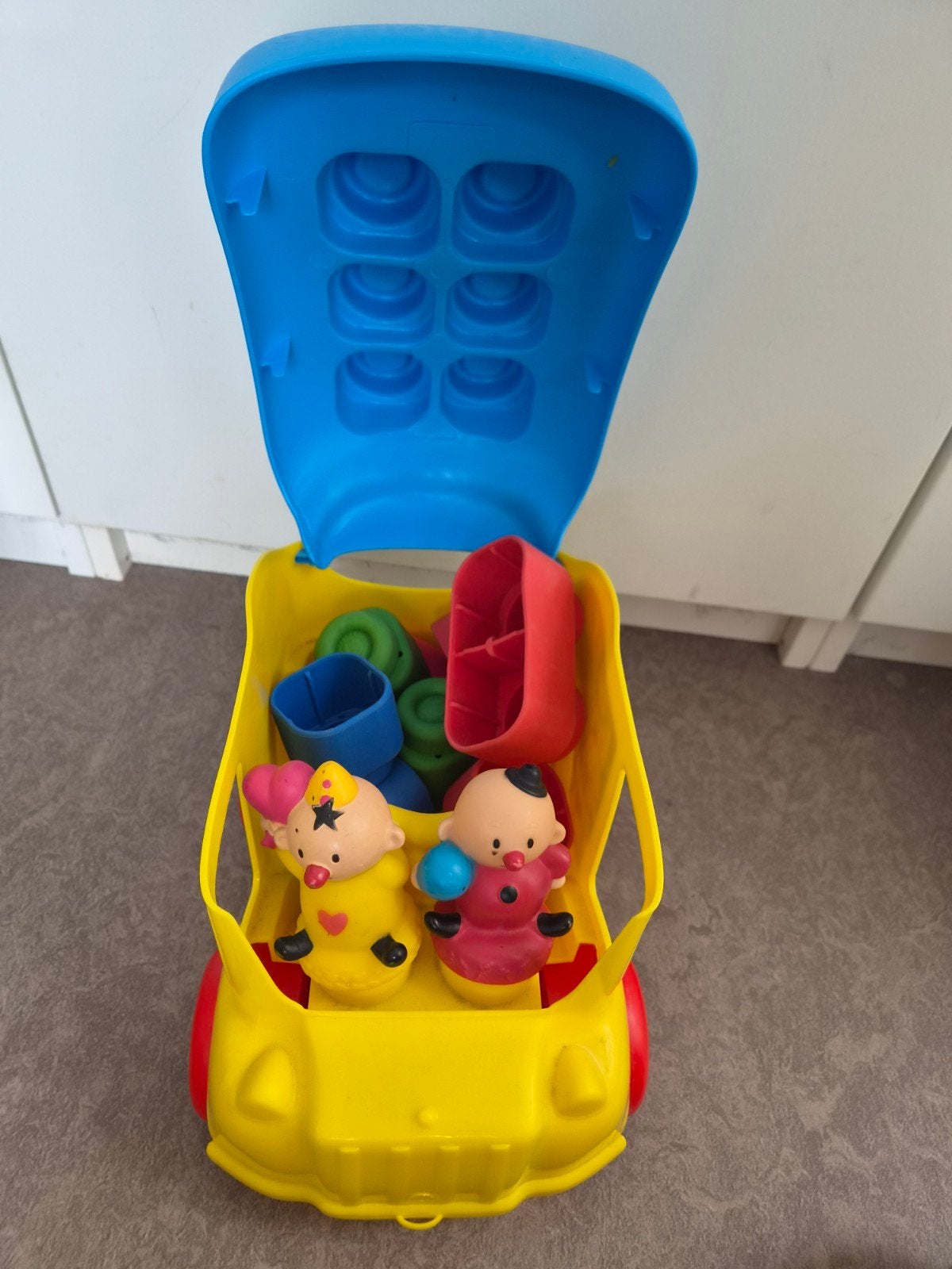Baby Clemmy Bumba Schoolbus met Stapelblokken, Ophalen, Gebruikt, Overige merken