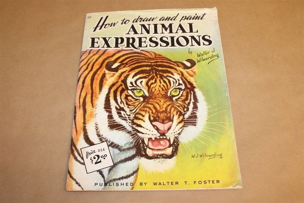 How to Draw and Paint Animal Expressions — Vintage, ca. 1950, Ophalen of Verzenden, Gelezen, Overige onderwerpen