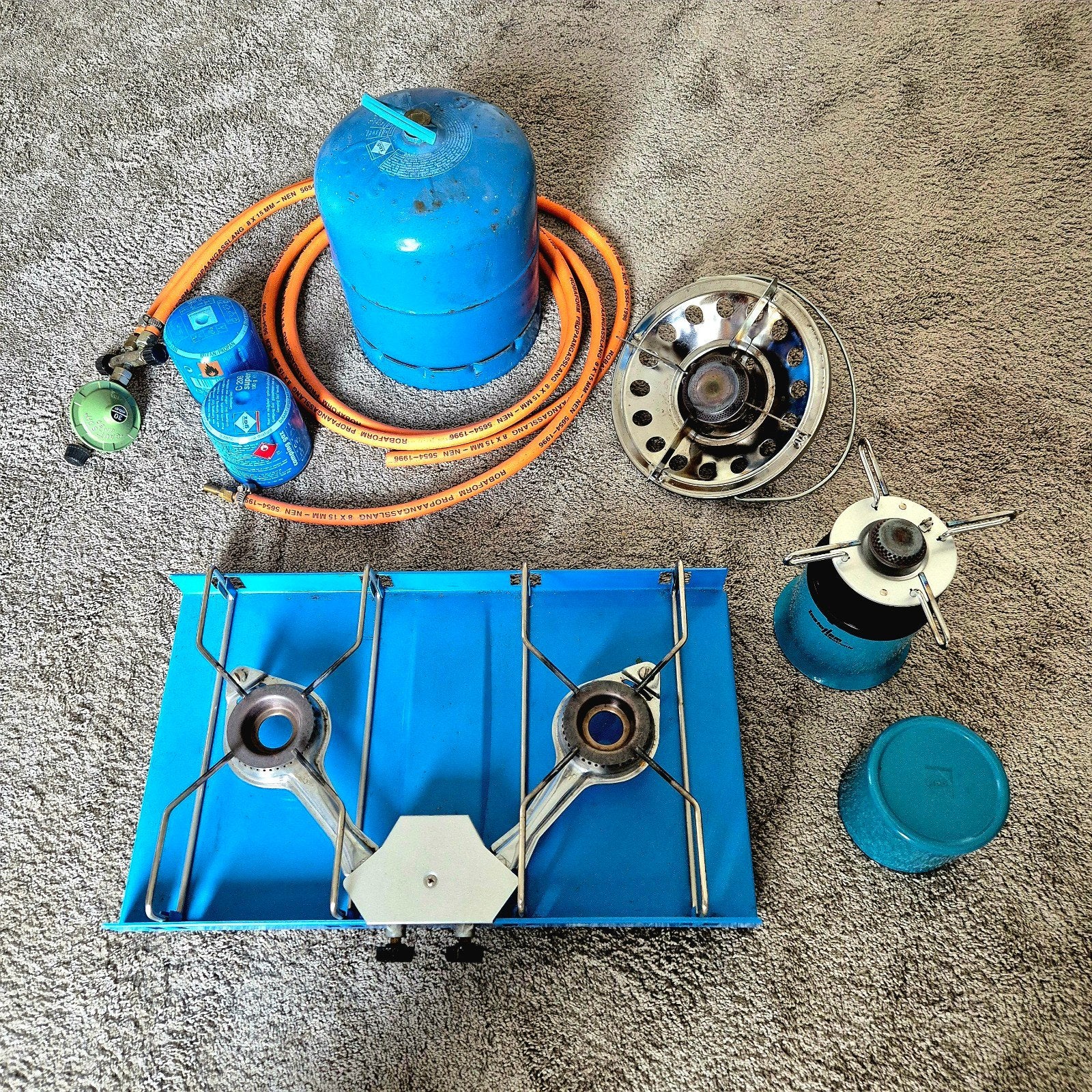 Kamperen4: Camping/koken 'Savannah' 2-pits gasstel en meer., Ophalen