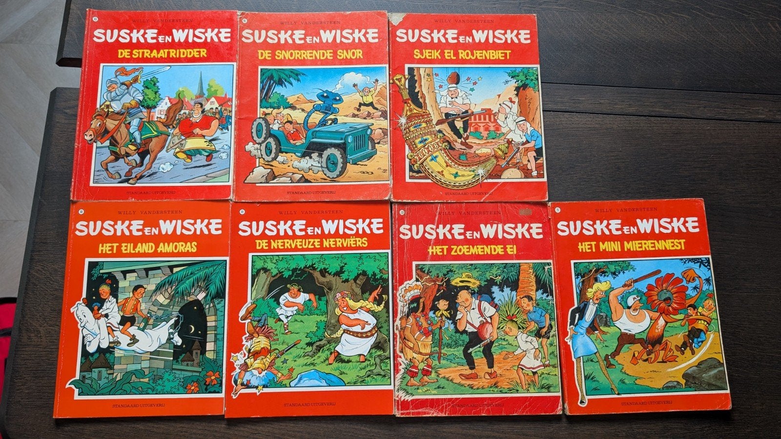 Suske en Wiske strips - Oude drukken vanaf 1978 (8 stuks), Ophalen of Verzenden, Gelezen