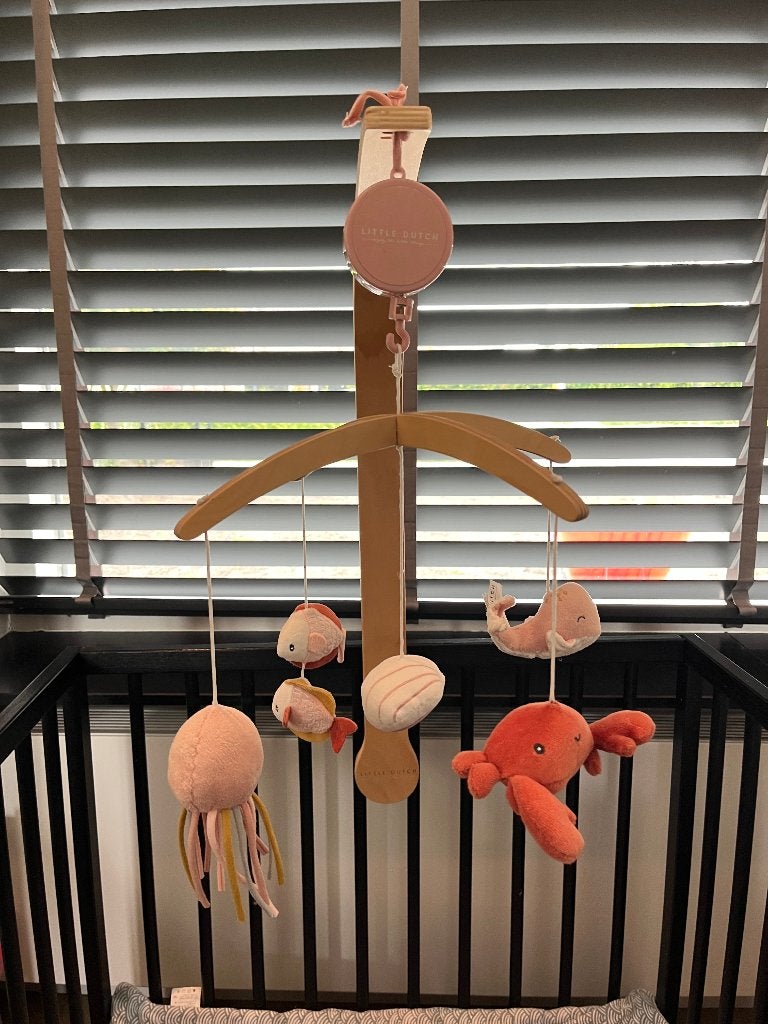 Little Dutch muziekmobiel ocean pink, Kinderen en Baby's, Speelgoed | Babyspeelgoed, Ophalen of Verzenden, Zo goed als nieuw, Mobiel