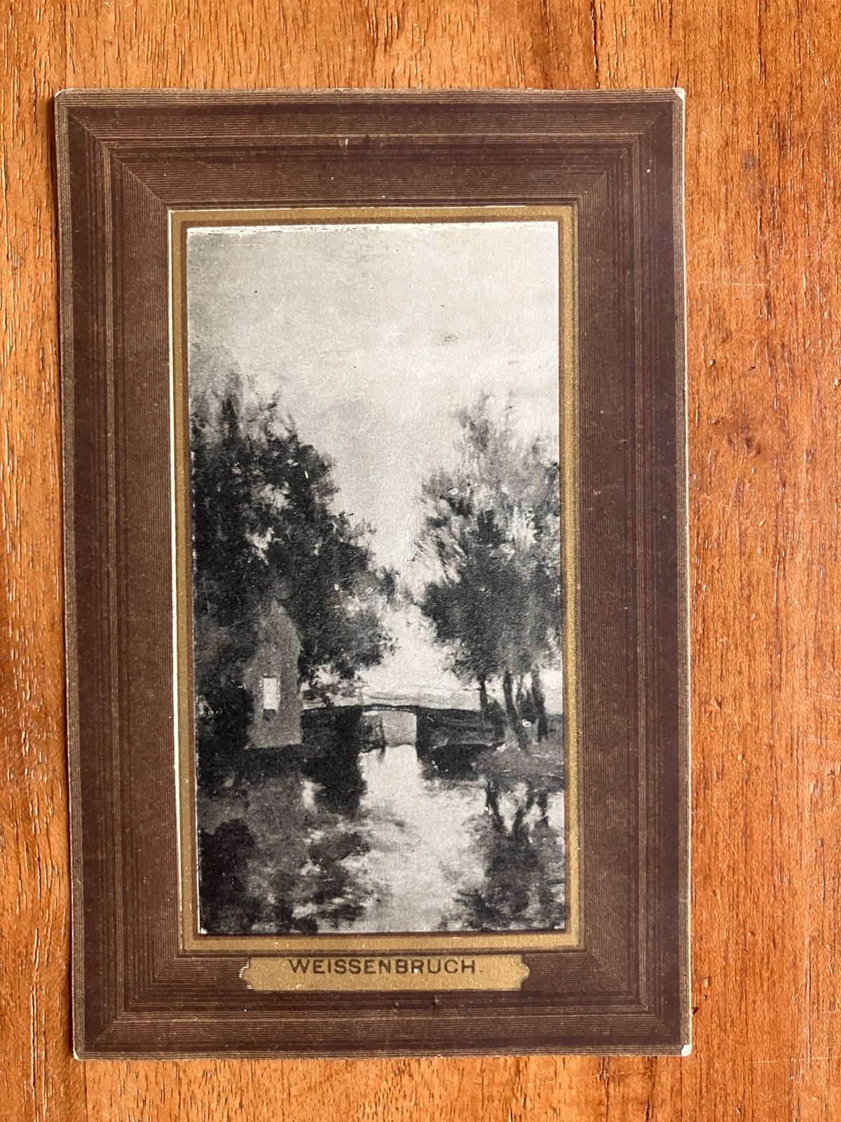 Hendrik Johannes Weissenbruch. Bruggetje - 1907, Ophalen of Verzenden, Voor 1920, Gelopen, Natuur