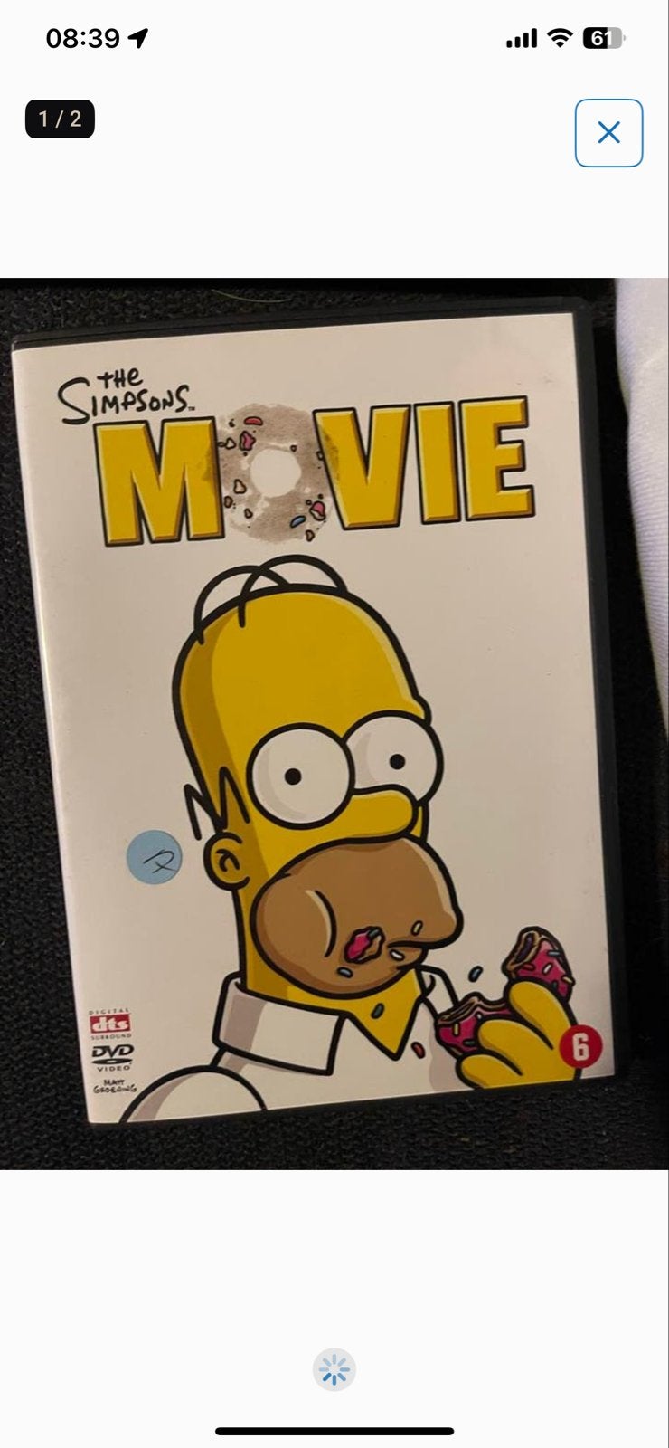 The Simpsons Movie DVD - Gebruikt, Gebruikt, Tekenfilm, Amerikaans, Ophalen of Verzenden