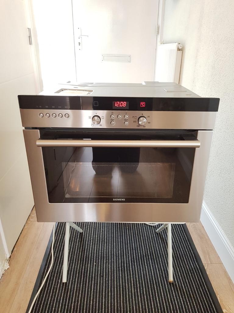 SIEMENS INBOUW COMBI OVEN MAGNETRON, Ophalen, Zo goed als nieuw, Hete lucht