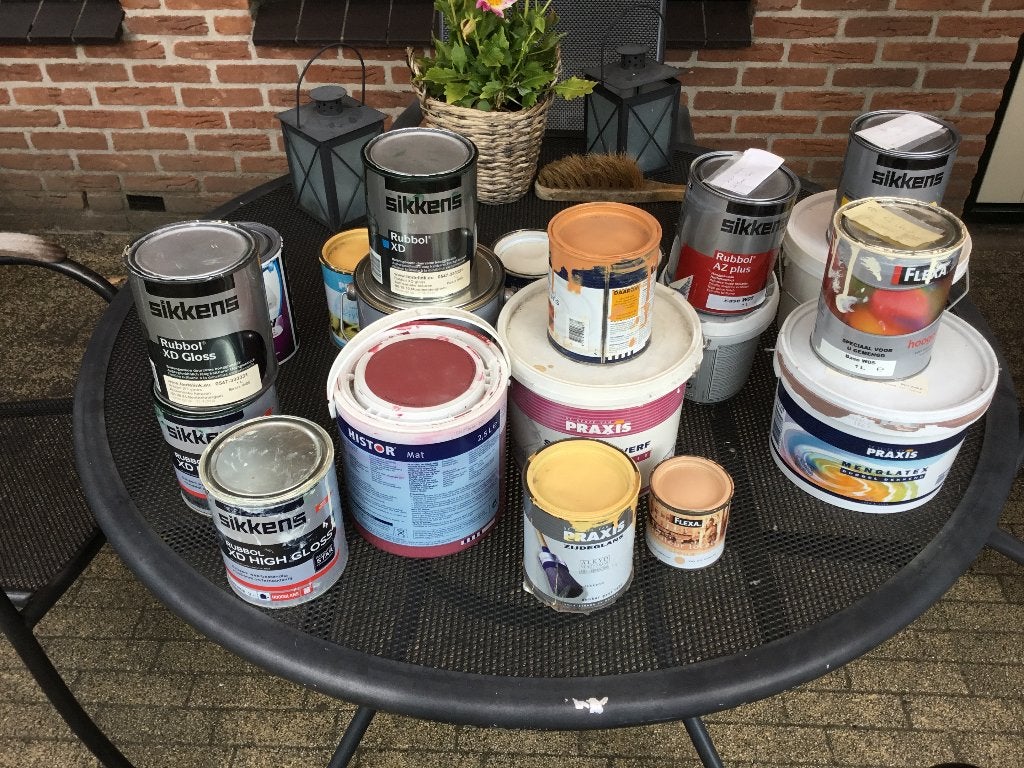 Heel veel verf gratis op te halen, Ophalen, Gebruikt