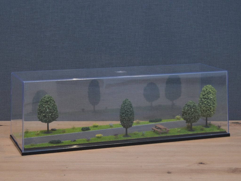 Dioramavitrine tussenstop (50x15x15cm), Ophalen of Verzenden, Nieuw, Bus of Vrachtwagen, Tekno