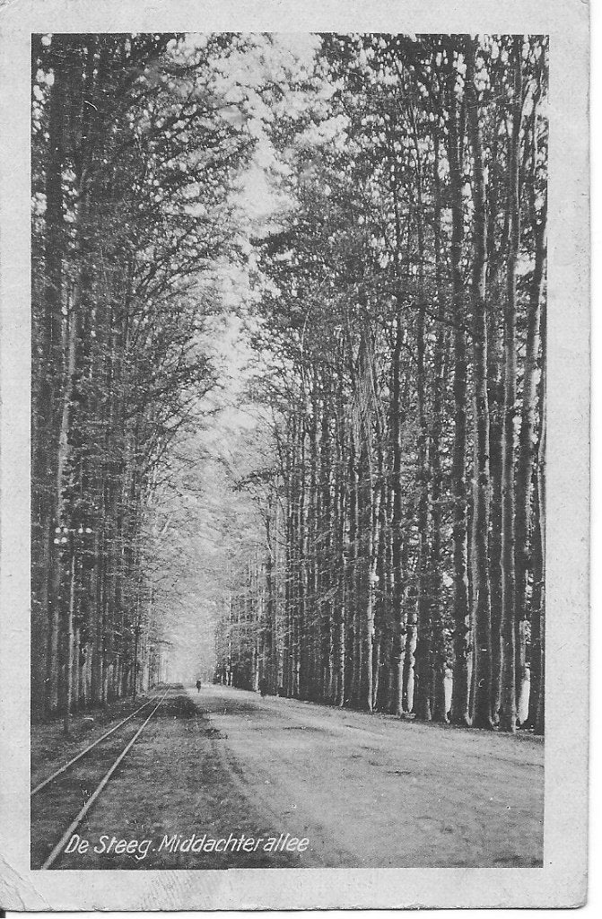 Middachterallee, De Steeg - Oude Ansichtkaart 1921, Verzamelen, Ansichtkaarten | Nederland, Ophalen of Verzenden, 1920 tot 1940