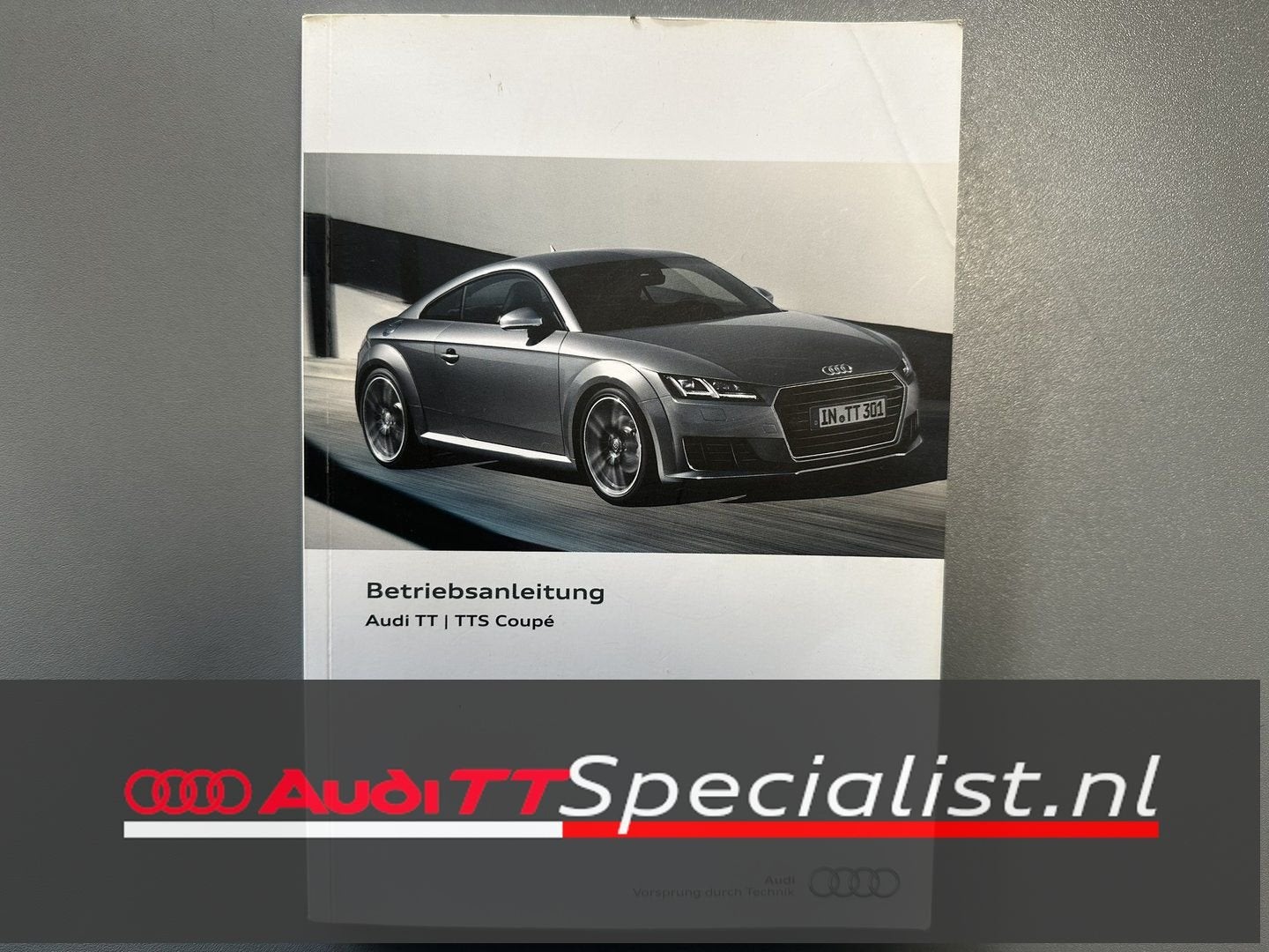 Instructieboekje orgineel DE Audi TT / TTS MK3, Ophalen of Verzenden, Zo goed als nieuw