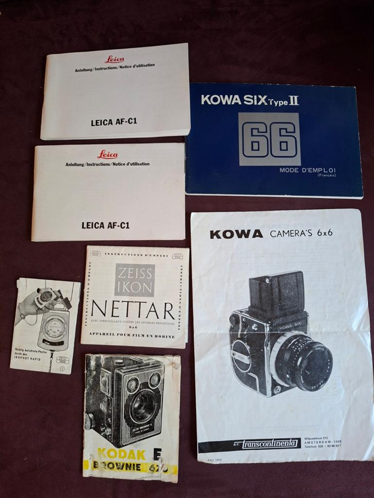 Oude folders Leica, Kowa, Zeiss Ikon,  Kodak., Ophalen of Verzenden, Fototoestel