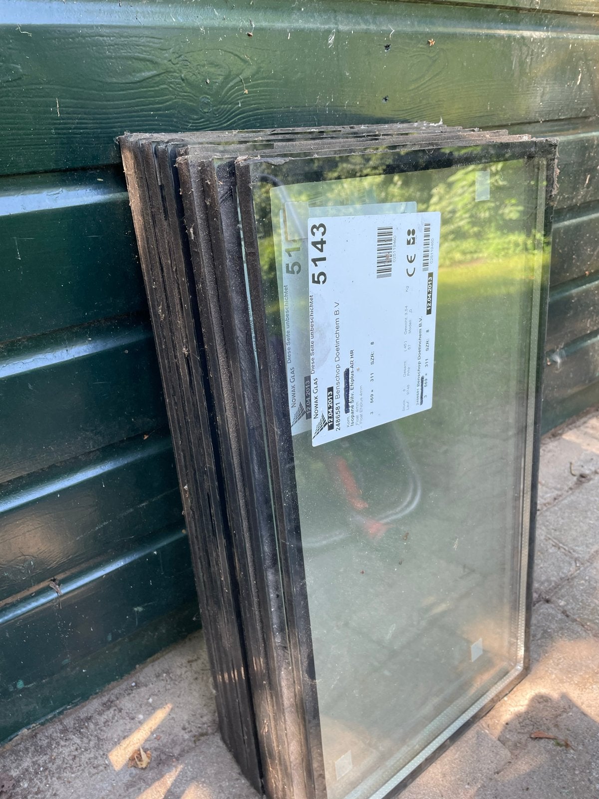 Thermopane glas 569x311 mm, Ophalen, Minder dan 80 cm, Nieuw, Glasplaat