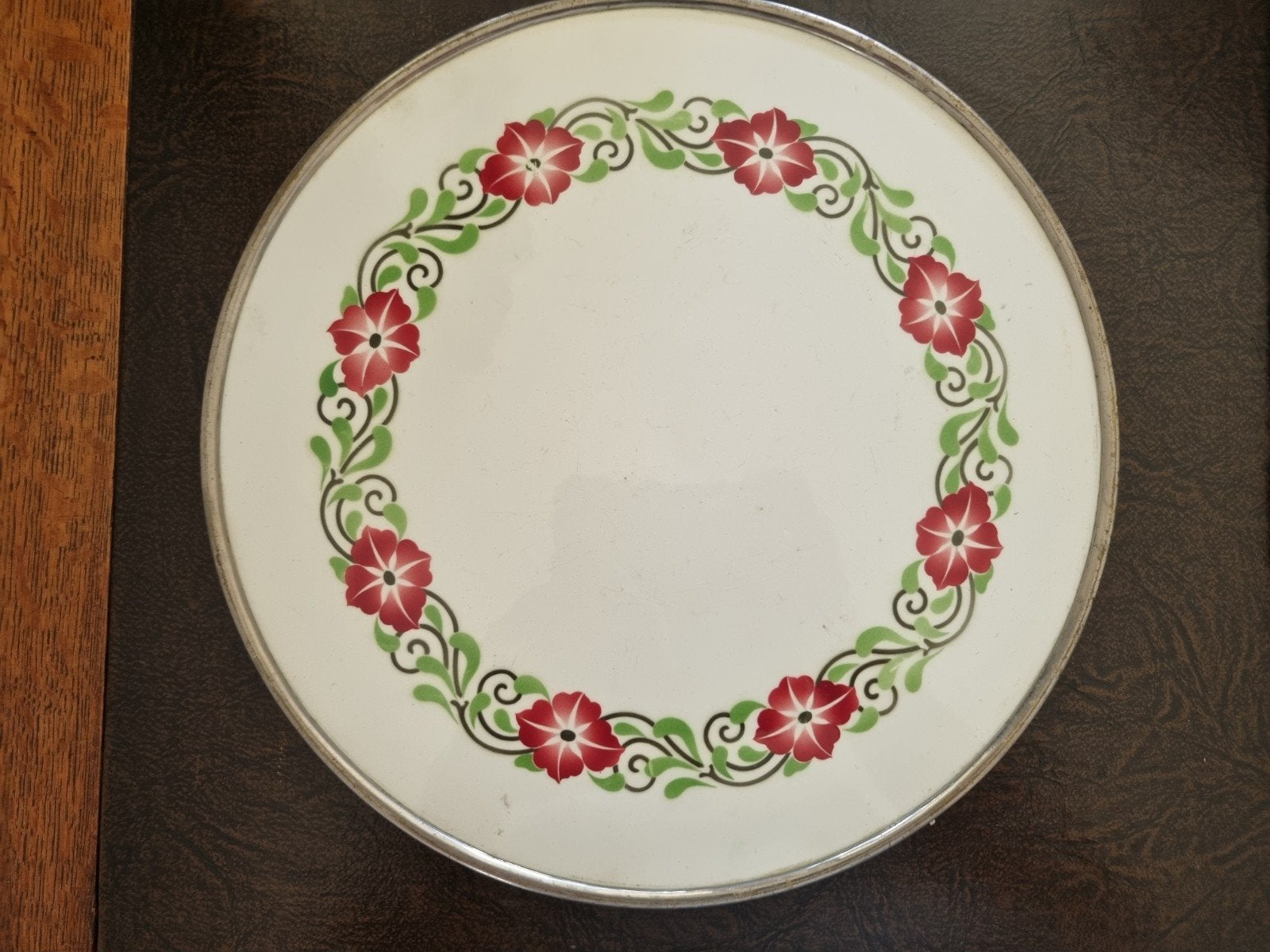 plate vlaai plateau, Ophalen of Verzenden, Overige stijlen, Glas, Schaal of Schalen