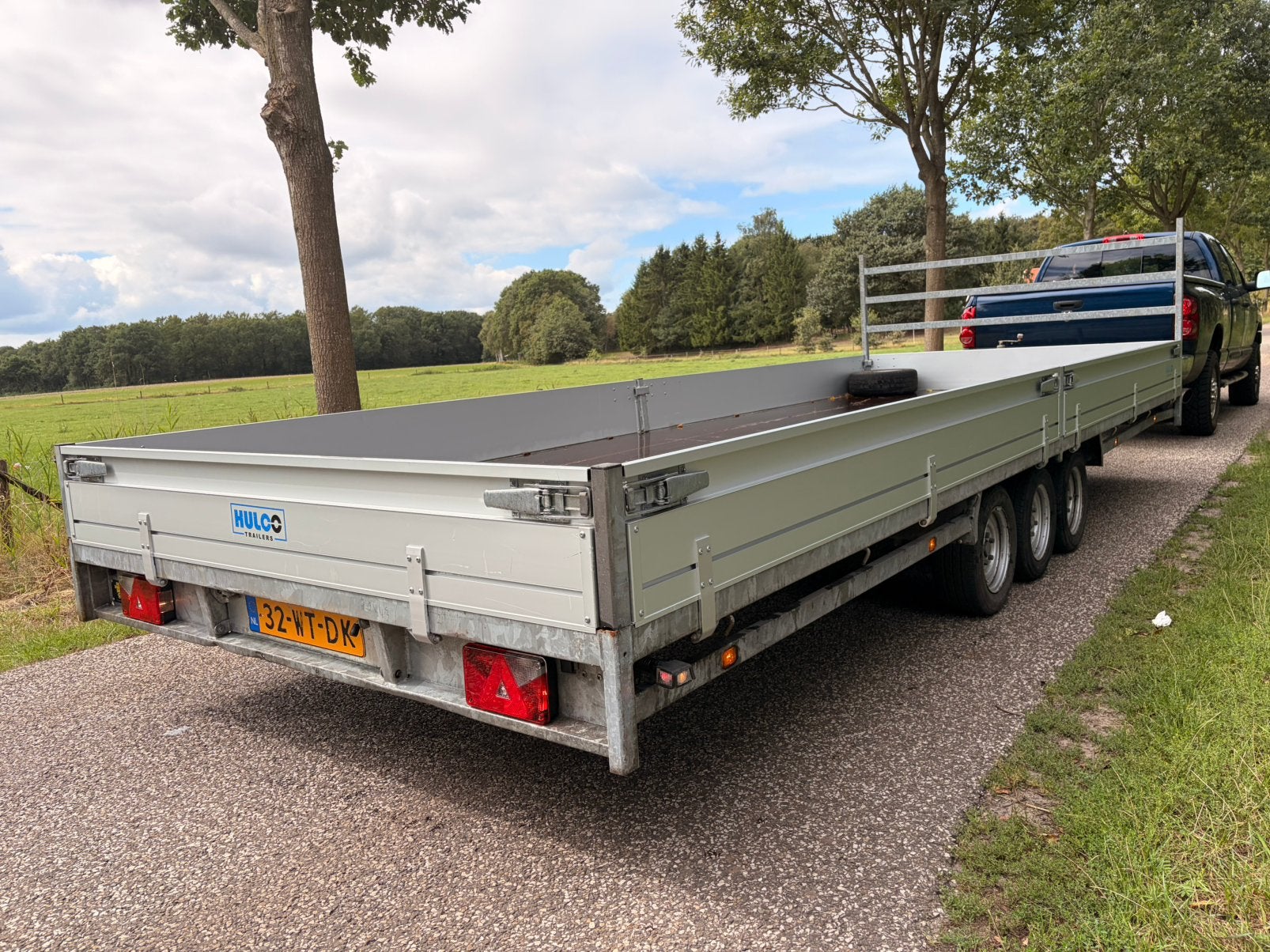 Hulco MEDAX-3 Plateauwagen 611x223 Rijplaten 3500KG BJ2018, Ophalen, Zo goed als nieuw