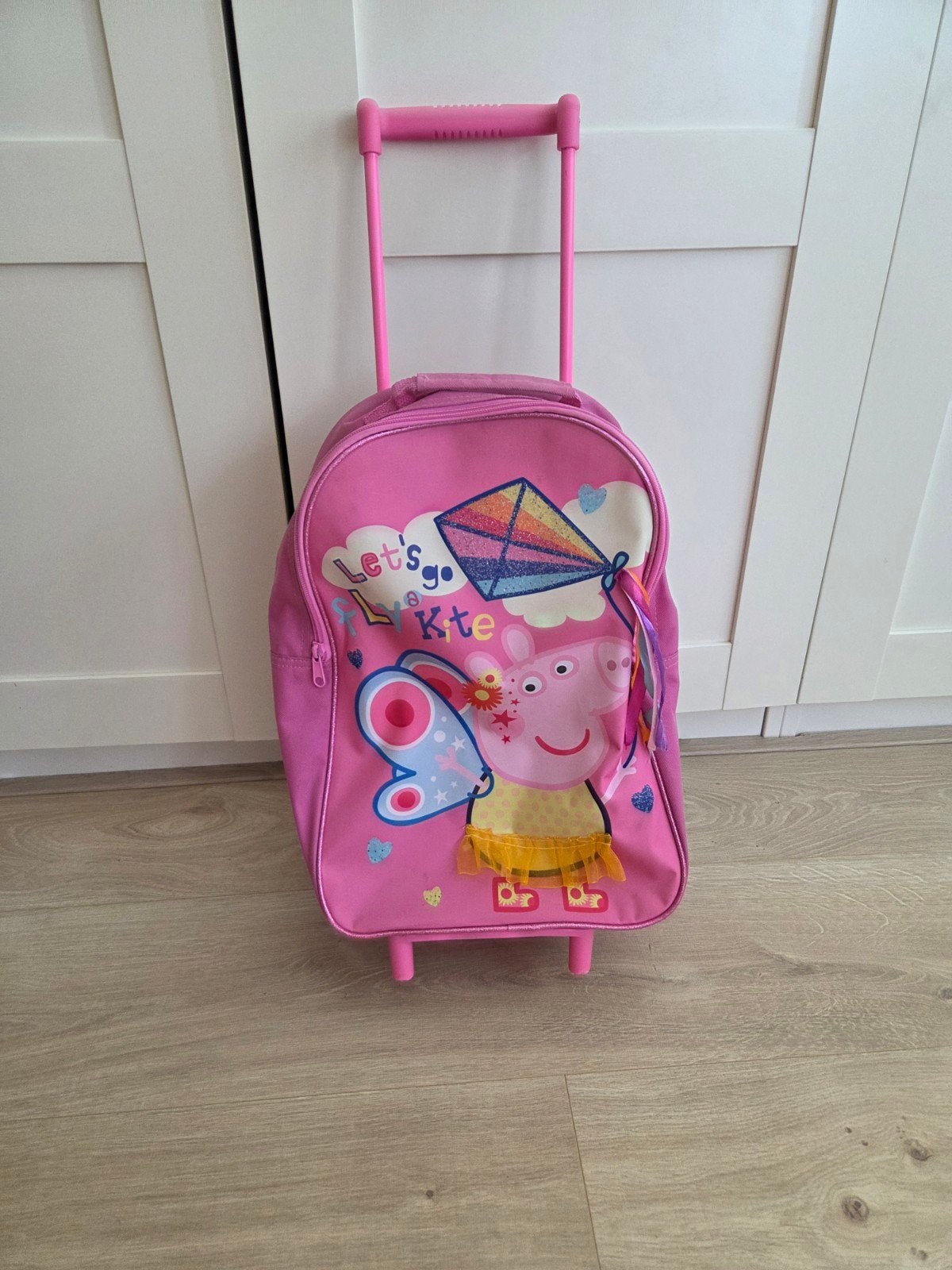 Kinder rugzak trolley peppa pig, Wieltjes, Hard kunststof, Minder dan 50 cm, Ophalen of Verzenden