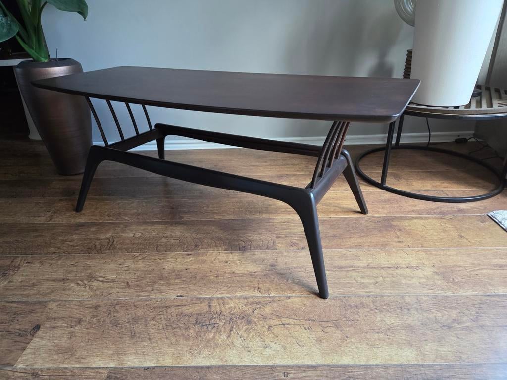 Vintage salontafel jaren 60 maten lengte 1l9 b 49 h 47 cm, Huis en Inrichting, Tafels | Salontafels, Ophalen, 100 tot 150 cm, 50 tot 100 cm