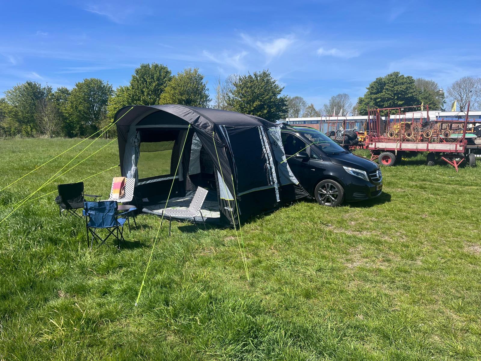 Opblaasbare bustent, Caravans en Kamperen, Tenten, tot en met 2, Zo goed als nieuw, Ophalen