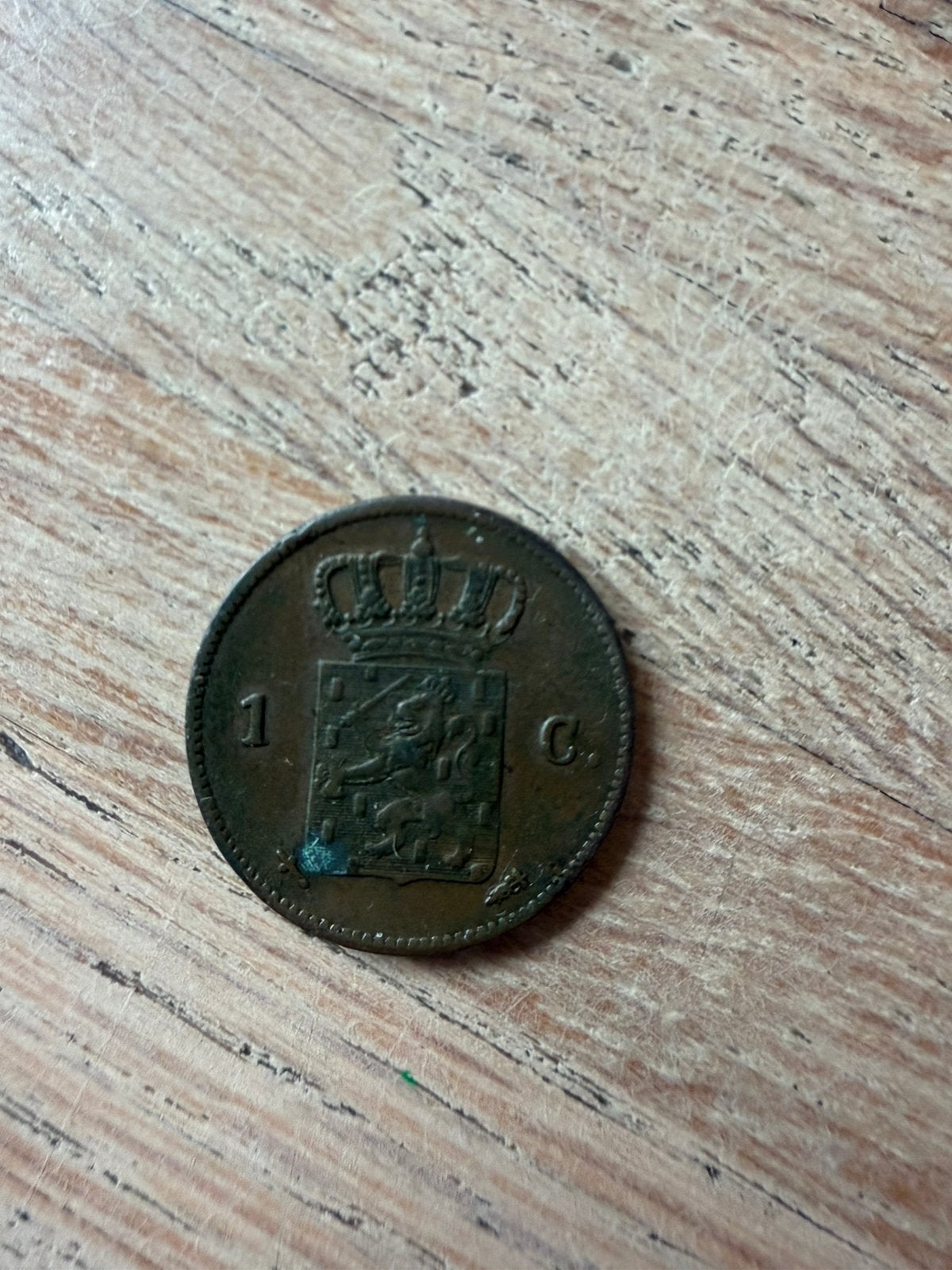 1 cent uit 1863, Ophalen of Verzenden, Koning Willem III, 1 cent