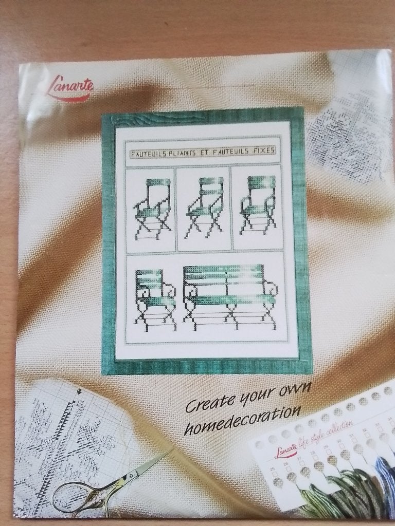 Borduurpakket van lanarte, stoelen nr 34475, Ophalen of Verzenden, Zo goed als nieuw, Handborduren, Borduurpakket