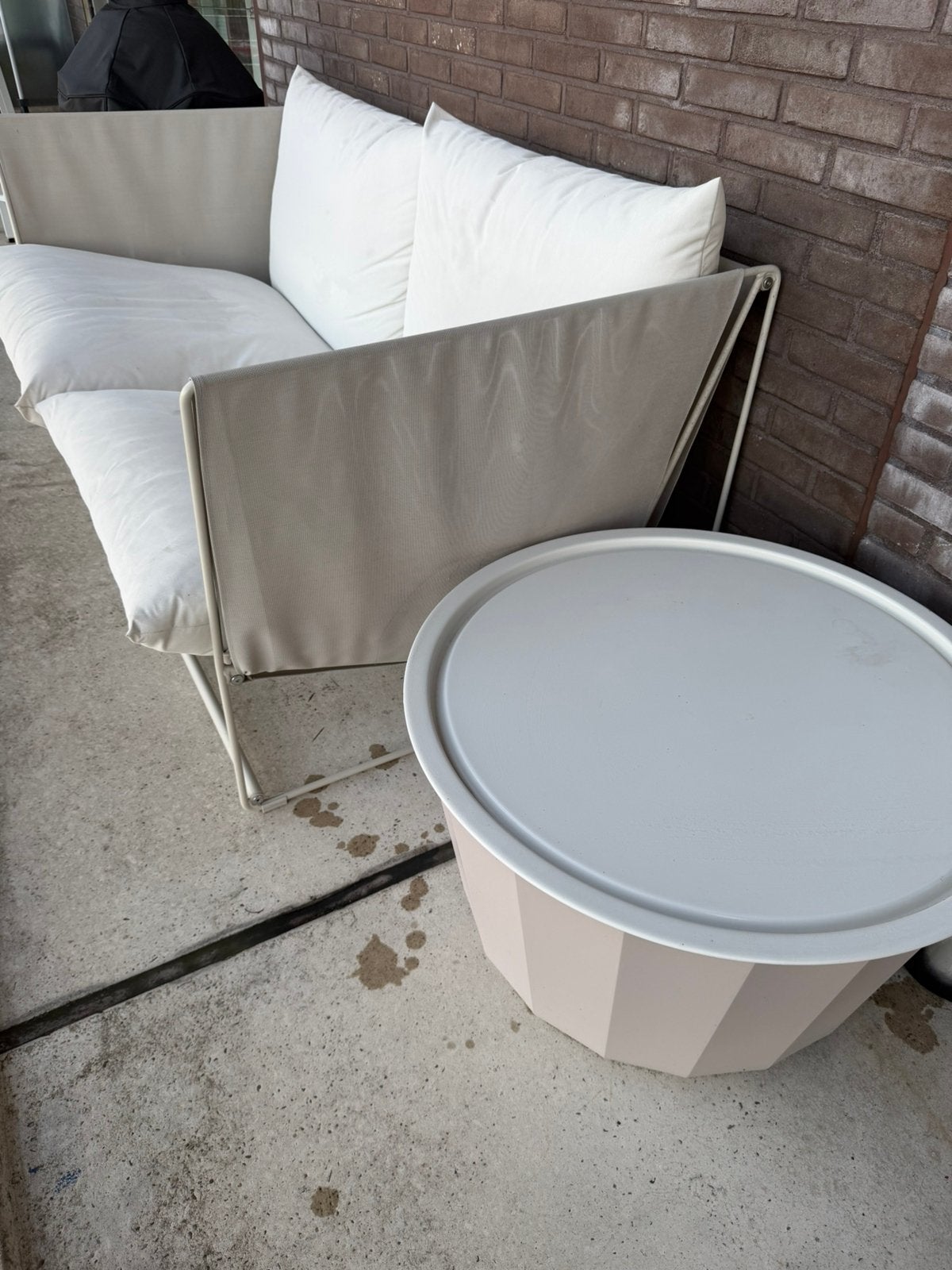 Havsten Loungeset 2 zits + tafel, Tuin en Terras, Ophalen, Zo goed als nieuw, Bank