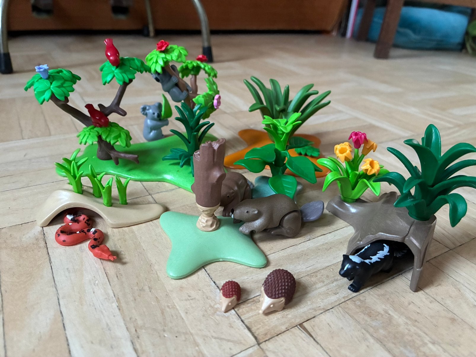 Playmobil: planten en struiken met kleine bosdieren