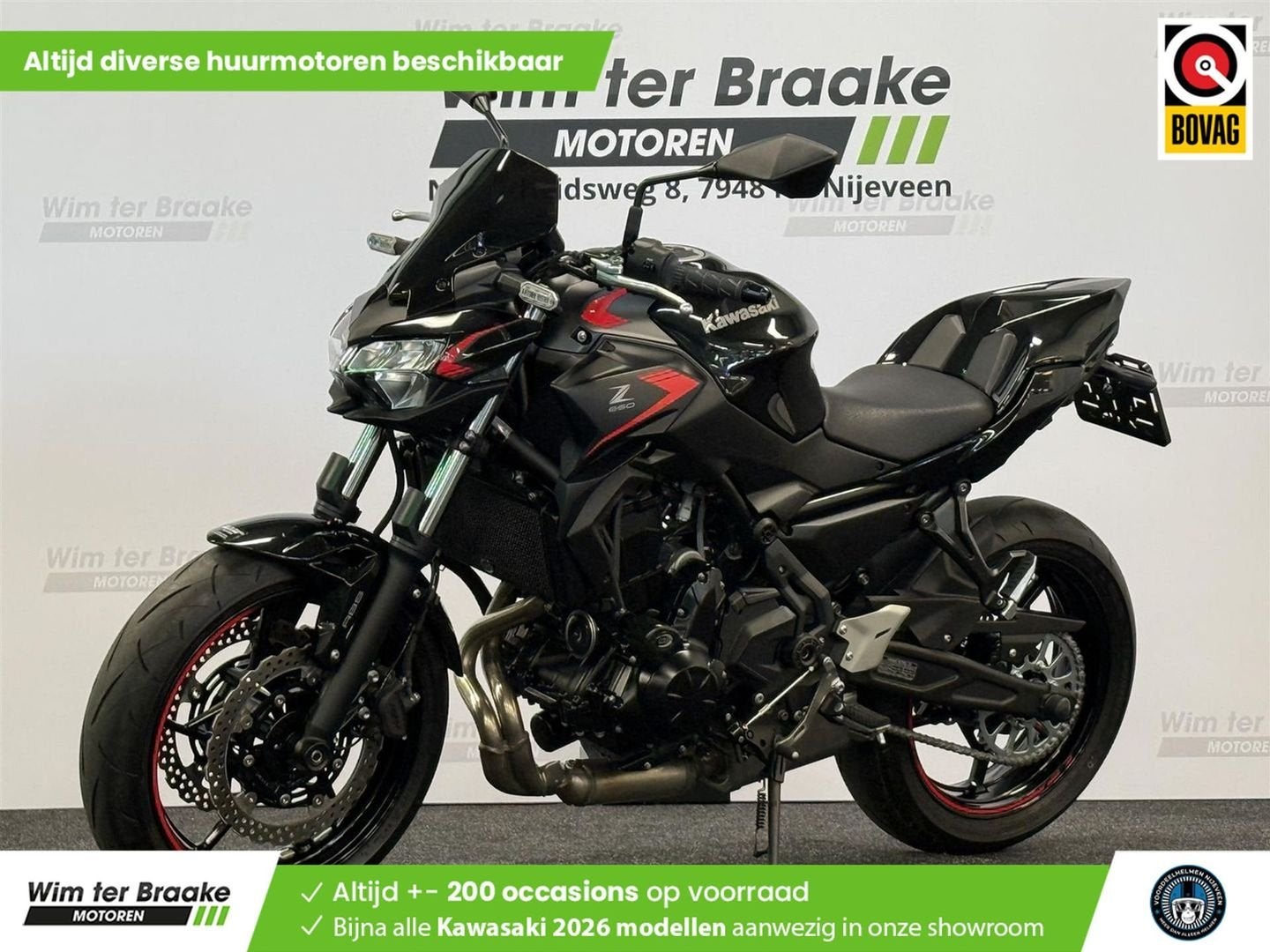 Kawasaki Z 650 ABS (bj 2023) 4,416 km, Motoren, 2 cilinders, Bedrijf, Onbekend, KAWASAKI