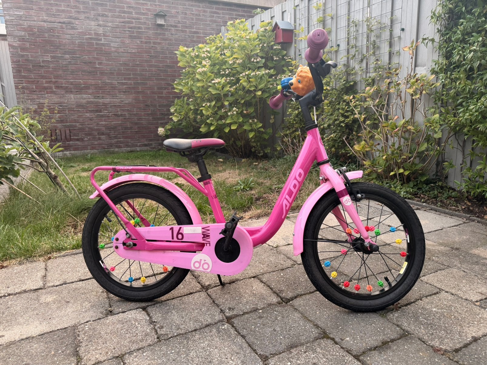 Mooie, roze fiets 16 inch, Ophalen, Zo goed als nieuw, Terugtraprem, 16 tot 20 inch