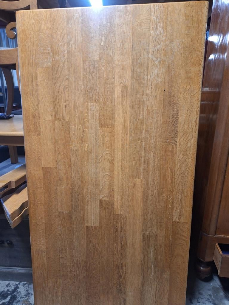 Massief eiken tafelbladen, Doe-het-zelf en Verbouw, Hout en Planken, Ophalen, 25 tot 50 mm, Eiken, Plank