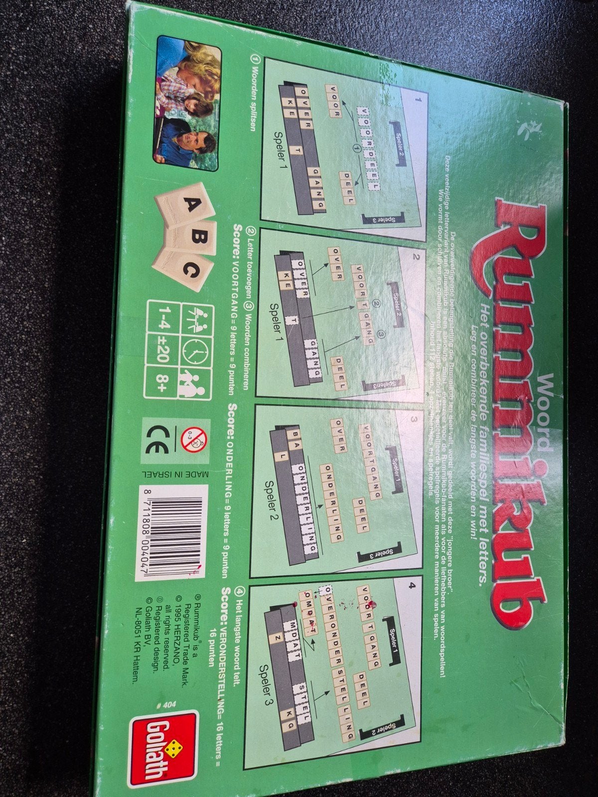 Woord Rummikub Goliath - Het overbekende familiespel, Een of twee spelers, Ophalen of Verzenden, Gebruikt, Goliath