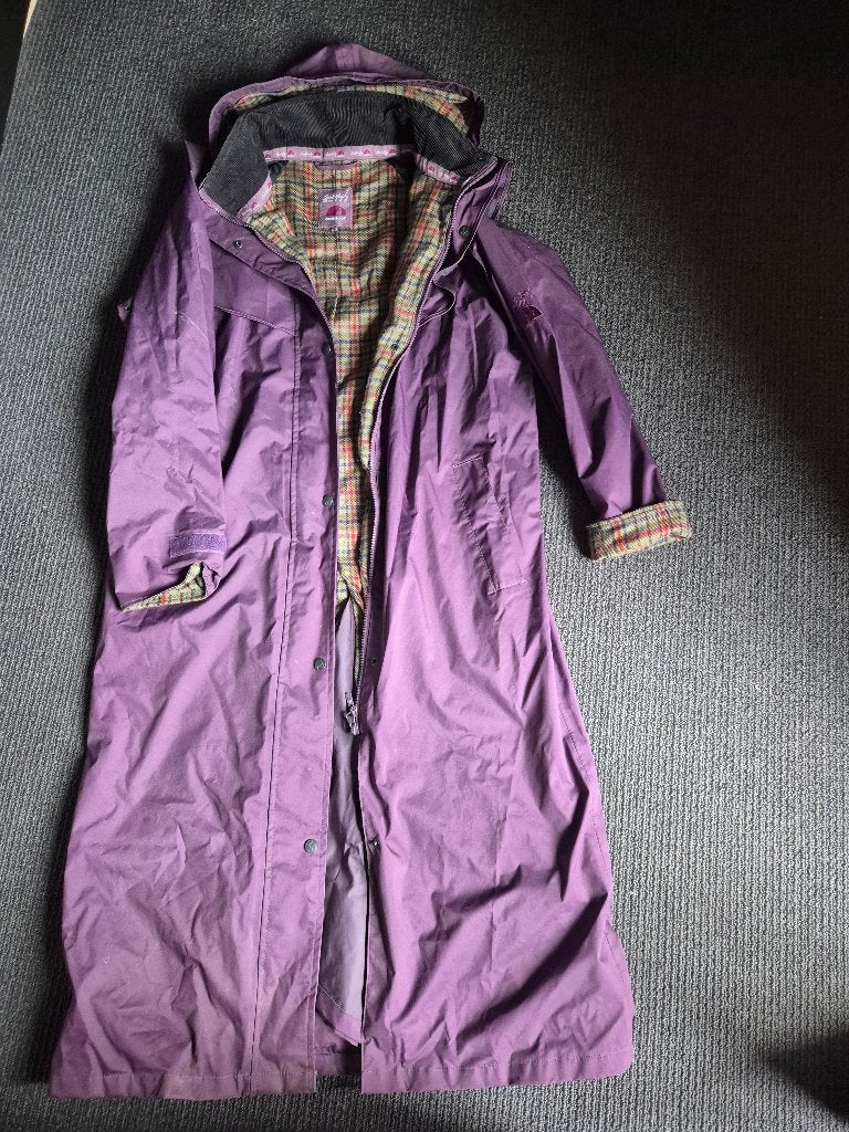 Lange regenmantel van het merk Jack Murphy, Ophalen, Waterdicht, Paars, Overige merken