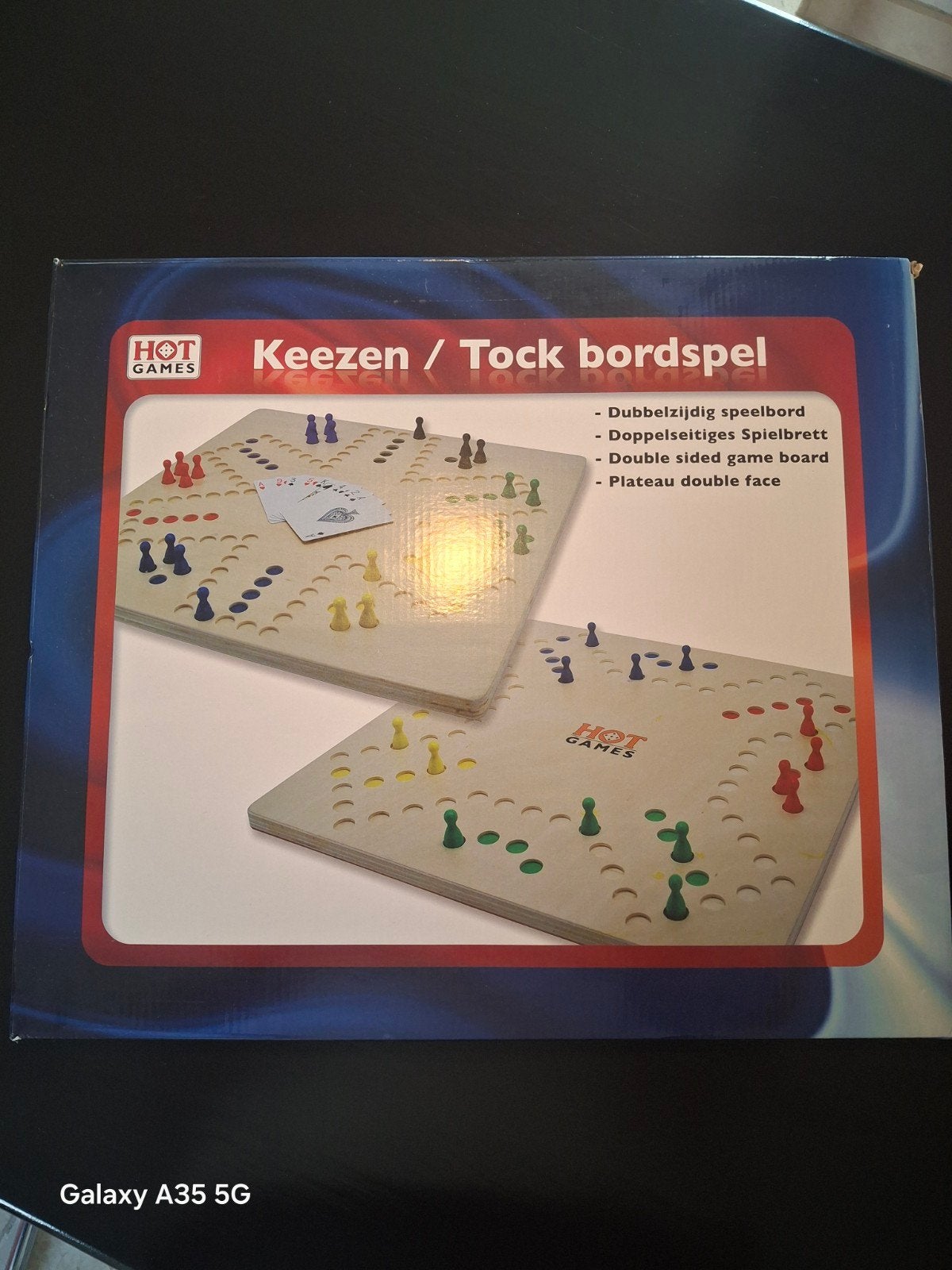 Keezen / Tock bordspel - Dubbelzijdig speelbord, Hobby en Vrije tijd, Vijf spelers of meer, Ophalen of Verzenden, Zo goed als nieuw