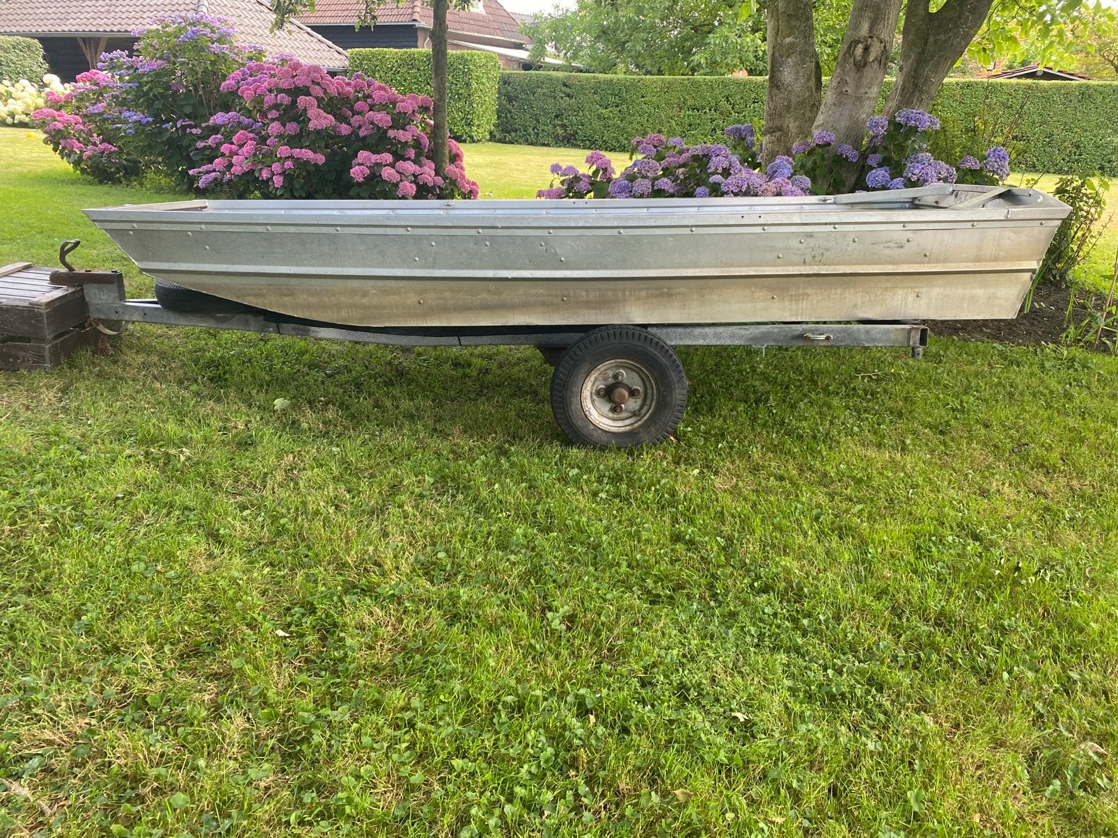 Aluminium platbodem, Watersport en Boten, Ophalen, Gebruikt, Aluminium