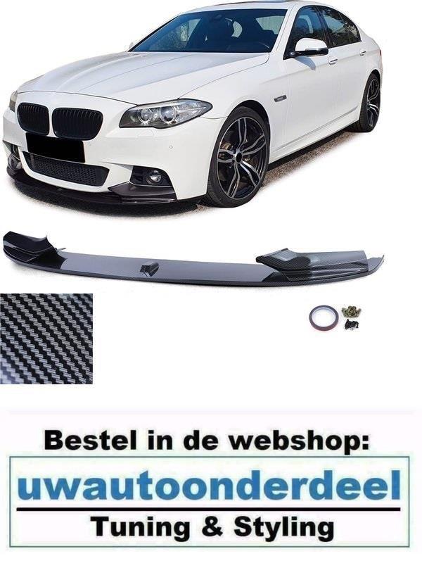 Spoiler Carbon Look 1 Spijl Voor Bmw 5 Serie F10 F11 M Pack, Verzenden, Automotive Parts, A.parts@hotmail.nl, Trasmolenlaan 12 3447 GZ Woerden