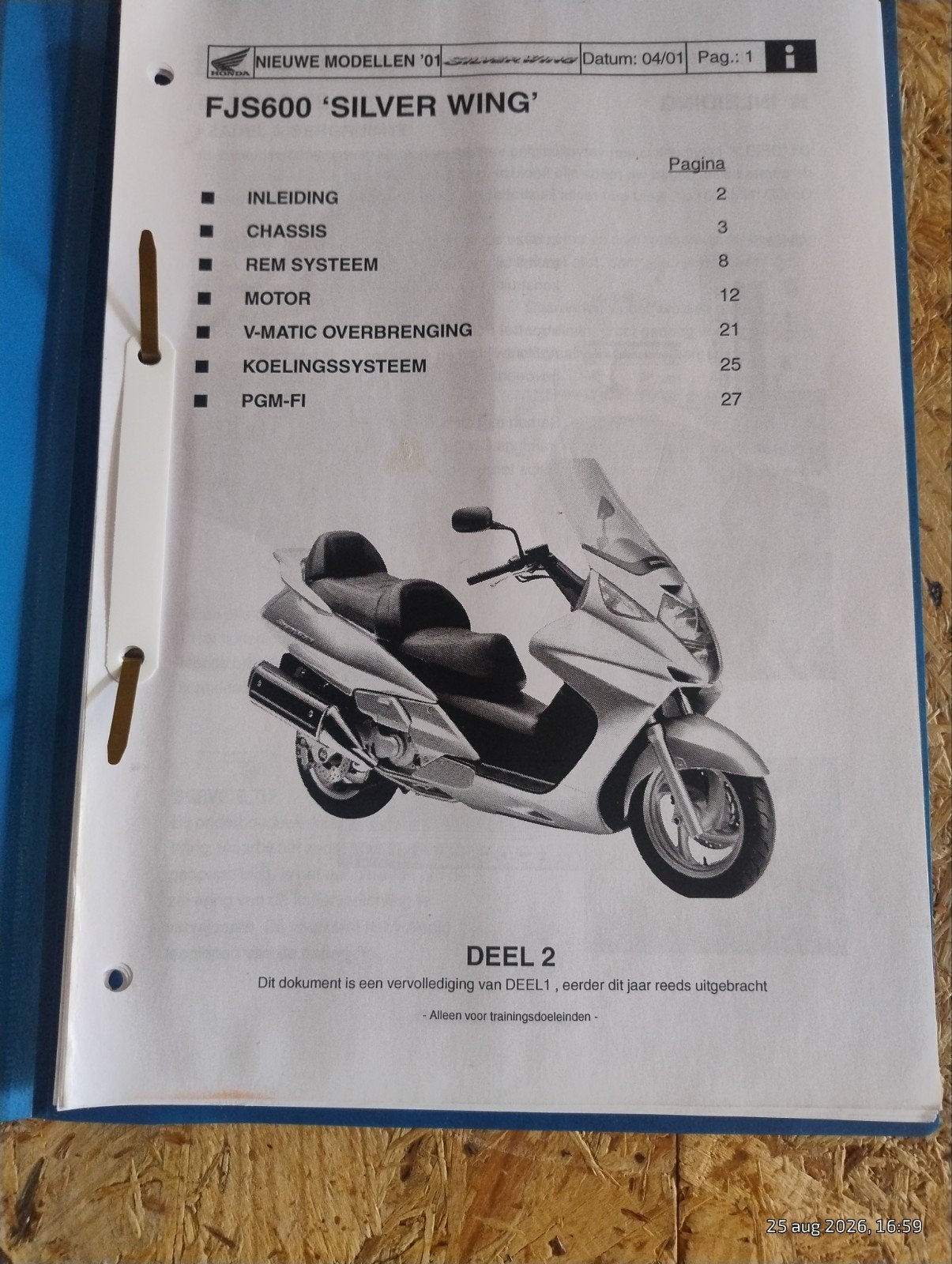 Honda FJS Silverwing 2002, Motoren, Verzenden, Honda