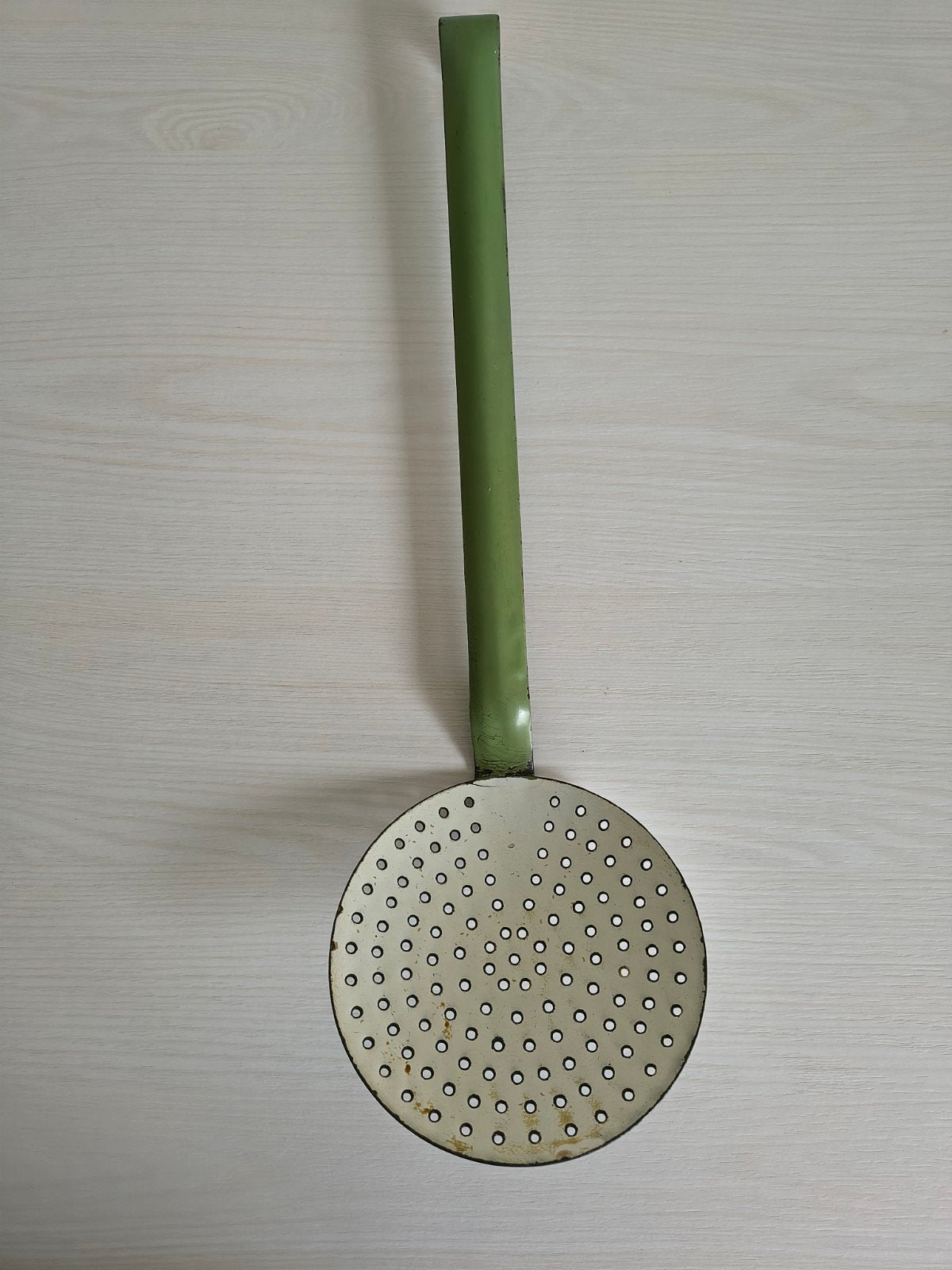 Emaille schuimspaan, Antiek en Kunst, Antiek | Emaille, Ophalen of Verzenden