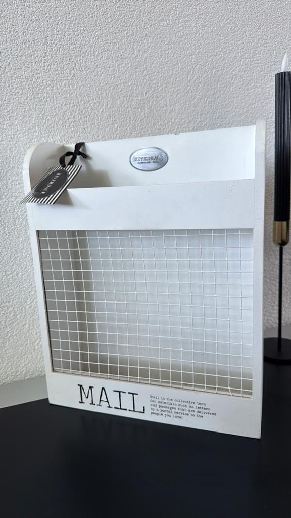 Gratis Rivièra Maison Mailbox / Brievenhouder Wit Hout, Ophalen, Hout, Wit, Landelijk