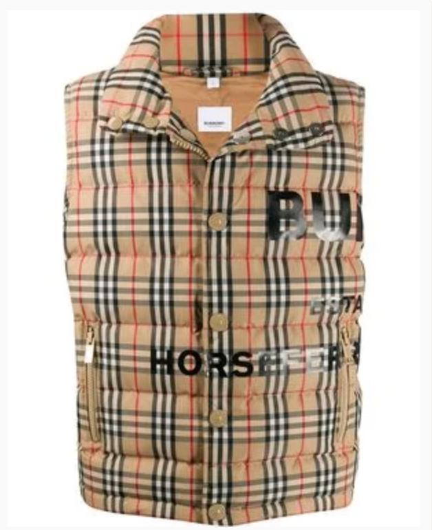 Burberry Bodywarmer, geruit, Kleding | Dames, Bodywarmers, Maat 38/40 (M), Beige, Nieuw, Ophalen of Verzenden