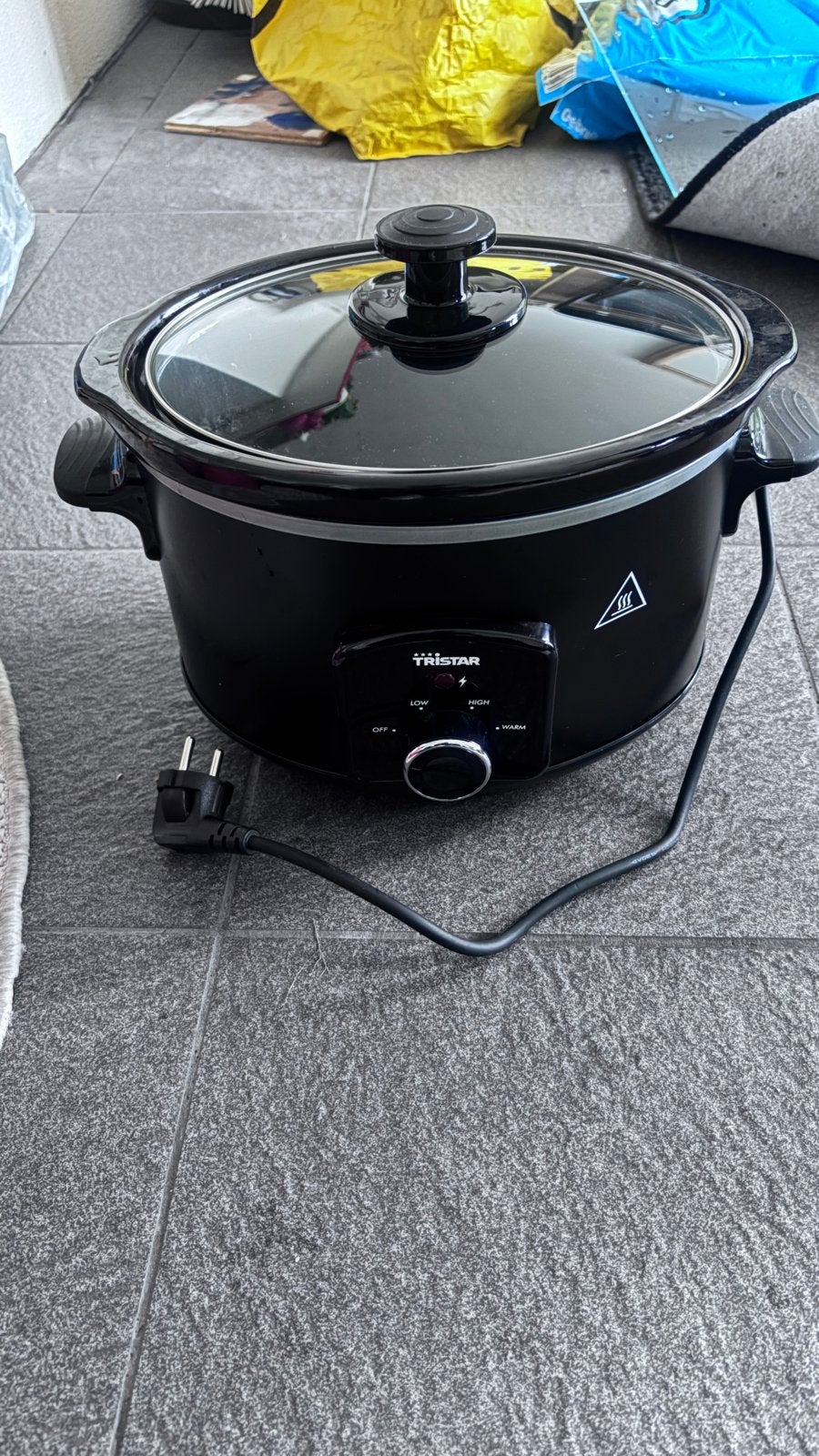 Tristar Slowcooker - Zwart, Zo goed als nieuw, Witgoed en Apparatuur, Ophalen of Verzenden, Zo goed als nieuw
